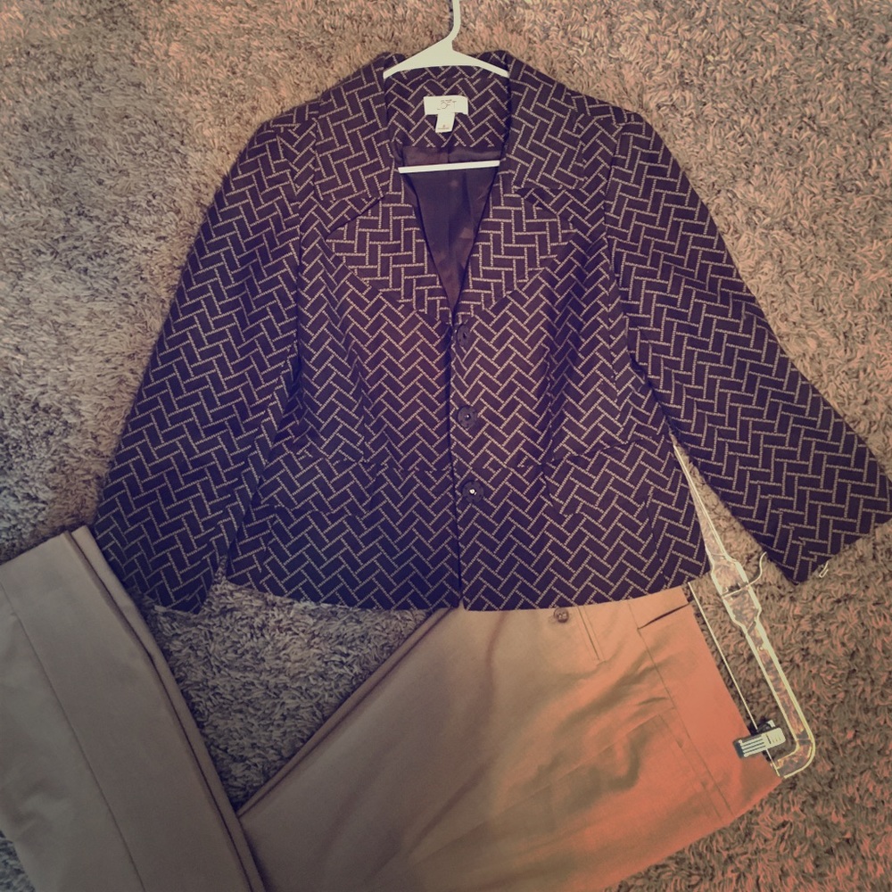 Brown/Tan Blazer (pants not included)